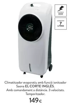 El Corte Inglés - Climatizzador Evaporati Amb Funcio Ionitzador Saona