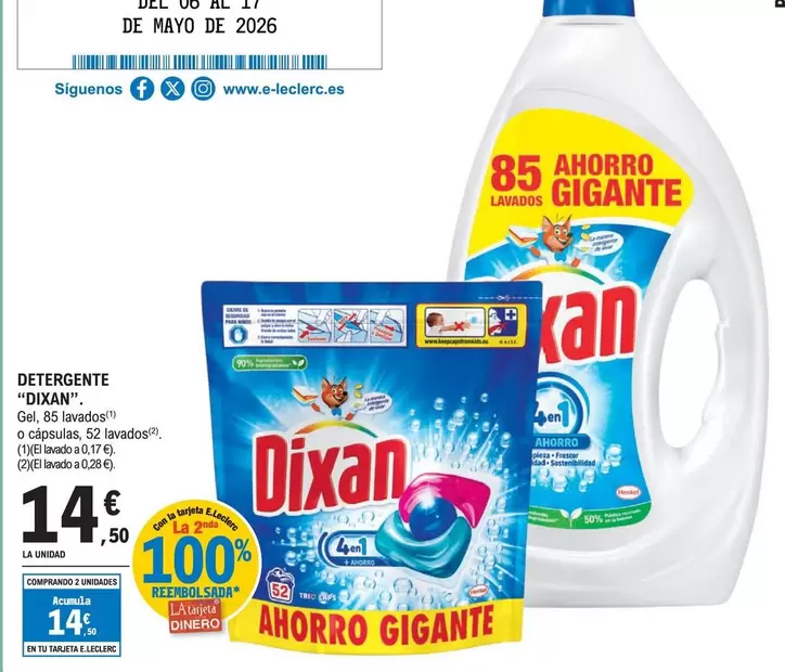 Dixan - Detergente Gel