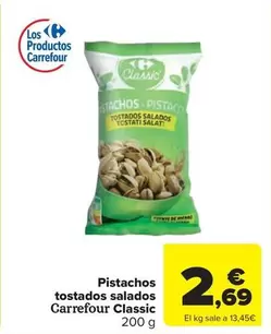 carrefour - Pistachos Tostados Salados Classic