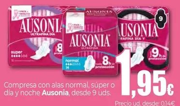 Ausonia - Compresa Con Alas Normal