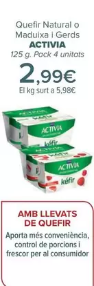 Activia - Kéfir Natural O Fresa Y Frambuesa
