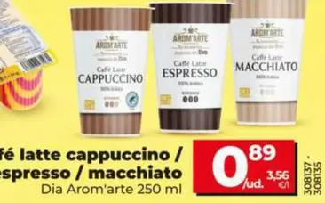 Dia - Café Latte Cappuccino/Spresso/Macchiato