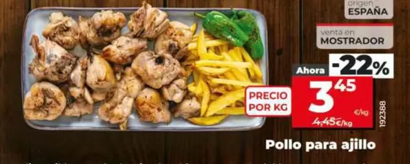 origen - Pollo Para Ajillo