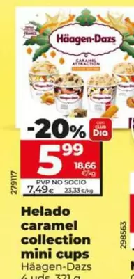 Häagen-Dazs - Helado Caramel Collection Mini Cups