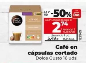 Dolce Gusto - Café En Cápsulas Cortado