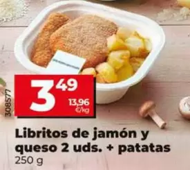 Libritos De Jamon Y Queso 2 Uds. + Patatas
