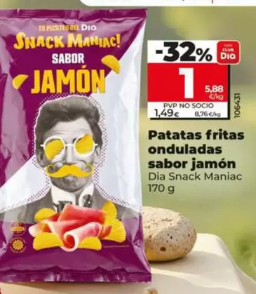 Bel - Patatas Fritas Onduladas Sabor Jamon