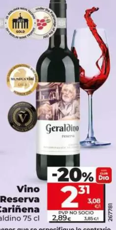 Gold - Vino Reserva Cariñena