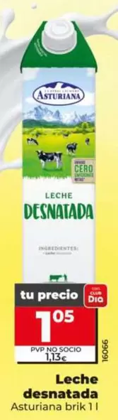 La Asturiana - Leche Desnatada