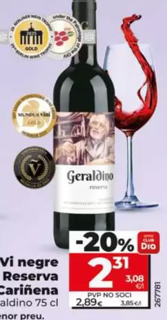 Gold - Vi negre Reserva Cariñena