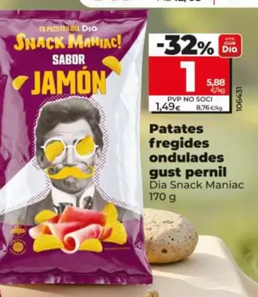 Dia - Patates Fregides Ondulades Gust Pernil