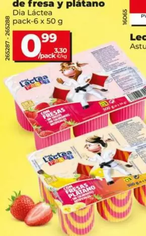 Dia - Lactea De Fresa Y Platano