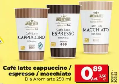 Dia - Cafe Latte Cappuccino / Espresso / Macchiato