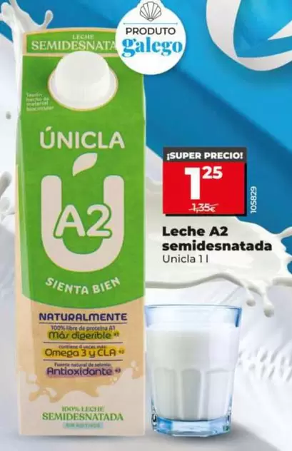 Omega - Leche A2 Semidesnatada