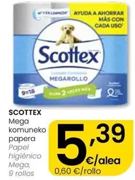 Scottex - Papel Higienico Mega