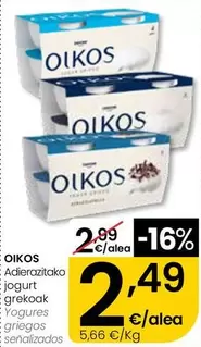Oikos - Yogures Griegos Señalizados
