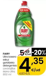 Fairy - Lavavajillas Mano Ultra