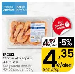 Eroski - Langostino Cocido
