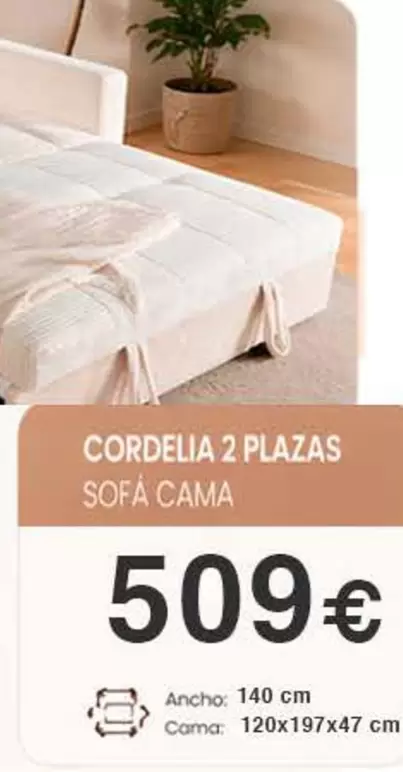 Cordelia 2 Plazas Sofa Cama