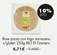 El Granero - Base Pizza Con Trigo Sarraceno S/Gluten
