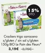 CracKers - Crackers Trigo Sarraceno S/ Gluten / Sin Sal S/ Gluten