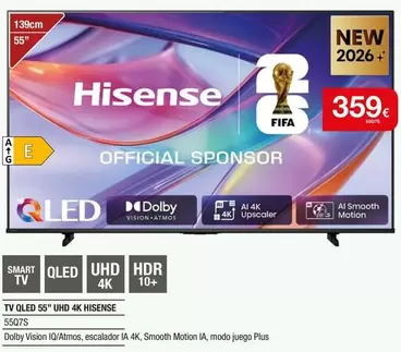 Hisense - TV Qled 55" UHD 4K