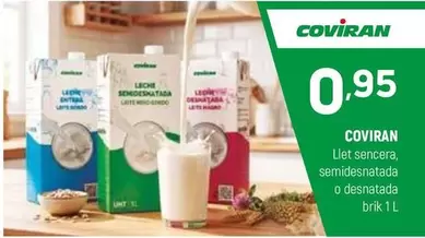 coviran - Llet Sencera Semidesnatada O Desnatada Brik