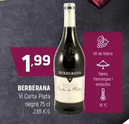 Berberana - Vi Carta Plata Negre