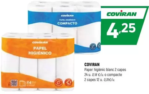 coviran - Paper Higienic Blanc Caps