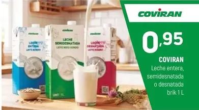 coviran - Leche Entera, Semidesnatada O Desnatada