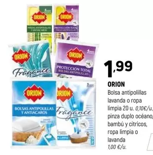 Orion - Bolsa Antipolillas Lavanda O Ropa Limpia