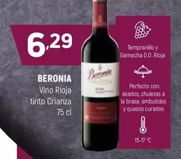 Beronia - Vino Rioja Tinto Crianza