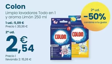 Colon - Limpia Lavadoras Todo En 1 Y Aroma Limon