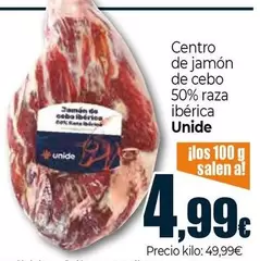 Unide - Centro De Jamón De Cebo 50% Raza Ibérica