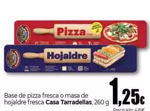 Casa Tarradellas - Base De Pizza Fresca O Masa De Hojaldre Fresca