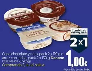 Danone - Copa Chocolate Y Nata, O Arroz Con Leche
