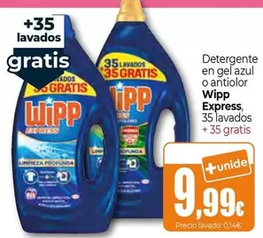 WiPP Express - Detergente En Gel Azul O Antiolor 
