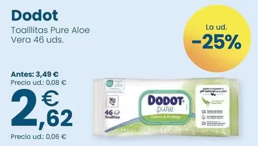 Dodot - Toallitas Pure Aloe Vera