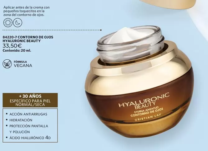 Cristian Lay - Contorno De Ojos Hyaluronic Beauty