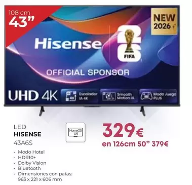 Hisense - LED 43A6S