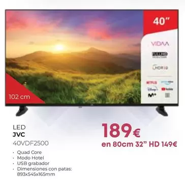 JVC - Led 40VDF2500