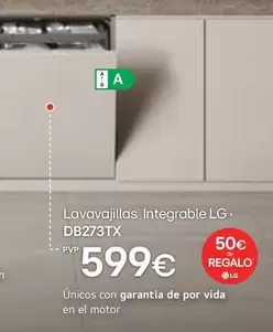 LG - Lavavajillas Integrable DB273TX