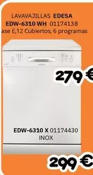 Edesa - Lavavajillas EDW-6310 WH