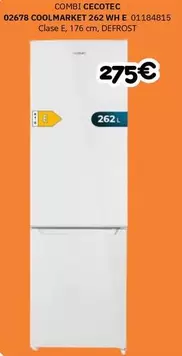 Cecotec - Combi 02678 Coolmarket 262 WH E