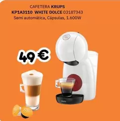 Krups - Cafetera Kp14311o White Dolce