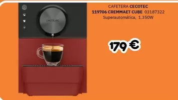 cecotec - Cafetera 119706 Cremmat Cube