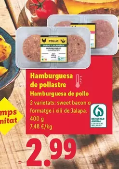 Hamburguesa De Pollo