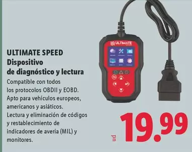 Ultimate Speed - Dispositivo De Diagnostico Y Lectura