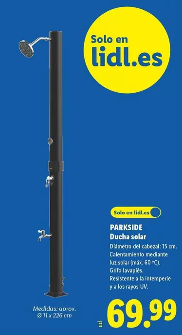 Parkside - Ducha Solar