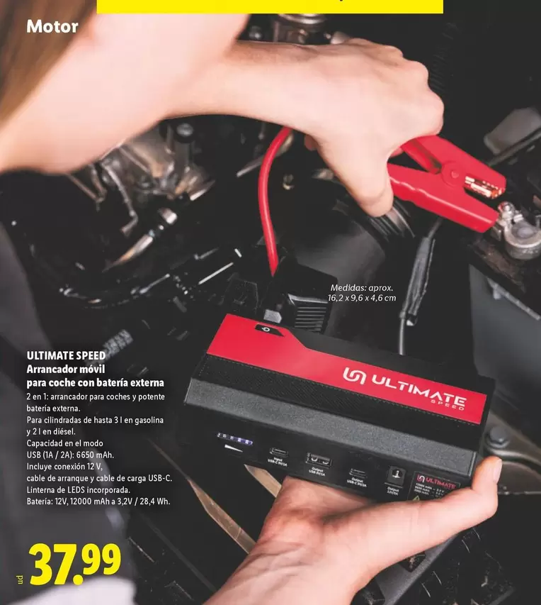 Ultimate Speed - Arrancador Móvil Para Coche Con Batería Externa
